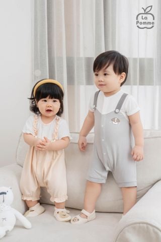  Body cộc tay La Pomme kèm nơ dây yếm điệu đà 