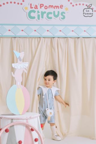  Body cộc tay La Pomme kèm gấu bông khinh khí cầu 