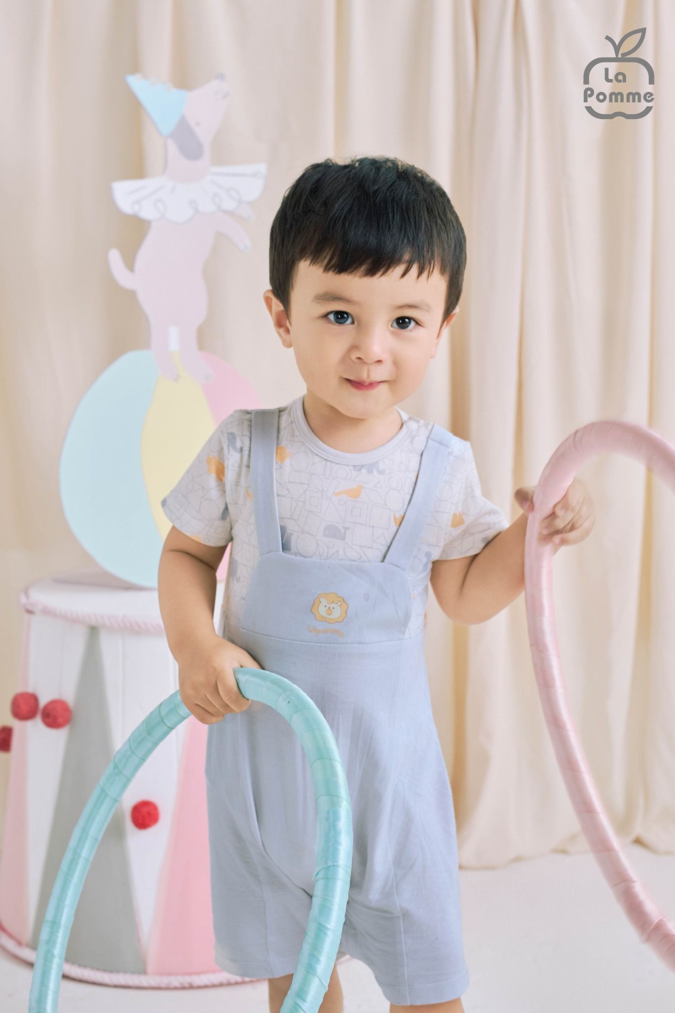  Body cộc tay La Pomme giả yếm cute animal 