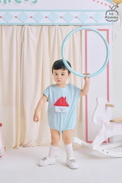  Body cộc tay La Pomme dễ thương ngôi nhà mái đỏ 