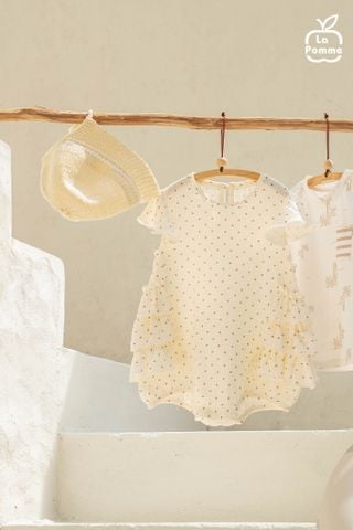  Body cộc tay La Pomme chấm bi điệu đà 