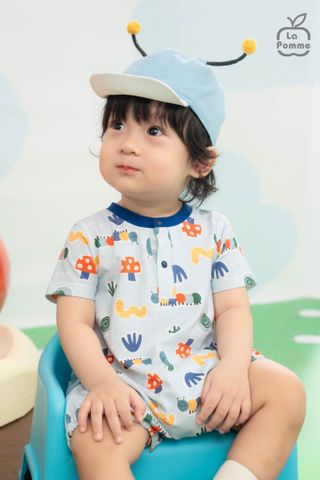  Body cộc tay La Pomme họa tiết những người bạn trong vườn 