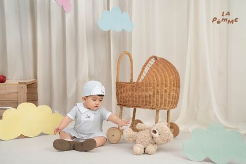  Body cộc tay kèm mũ La Pomme Deluxe sinh nhật của ngựa con 