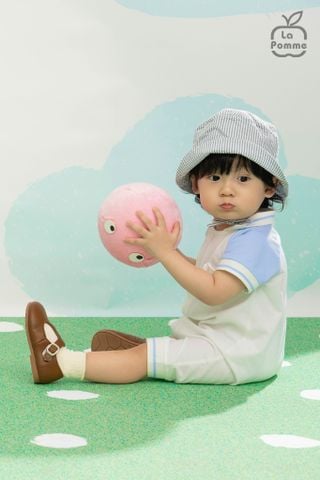  Body cộc tay La Pomme raglan hổ con thanh lịch 