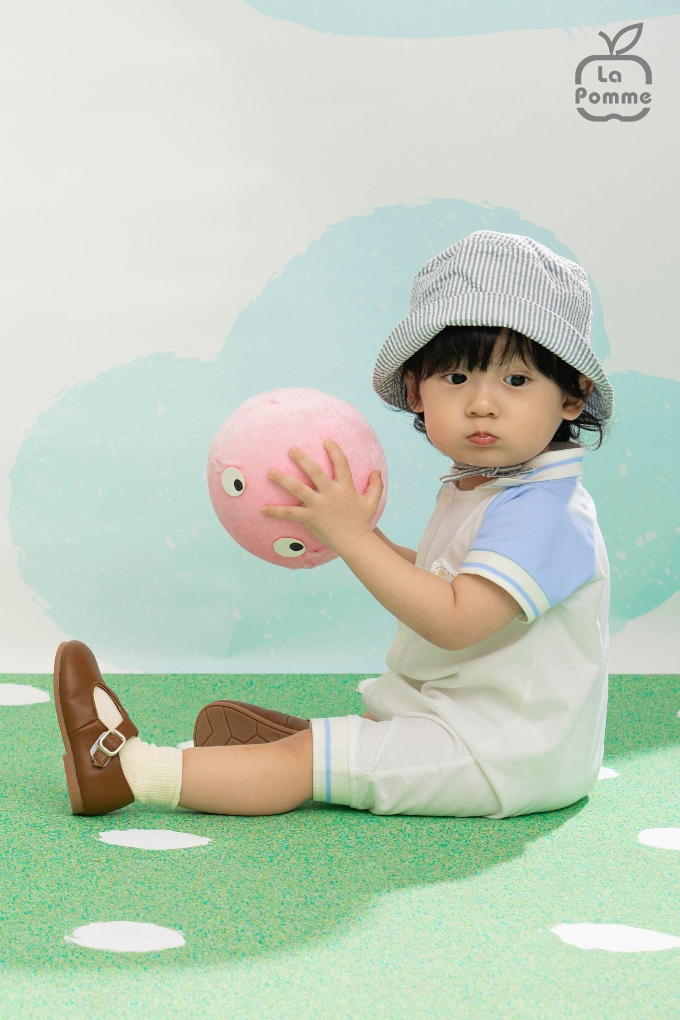  Body cộc tay La Pomme raglan hổ con thanh lịch 