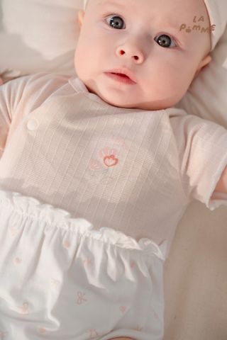  Body cộc tay La Pomme bèo nhún hoa thơm của mẹ 