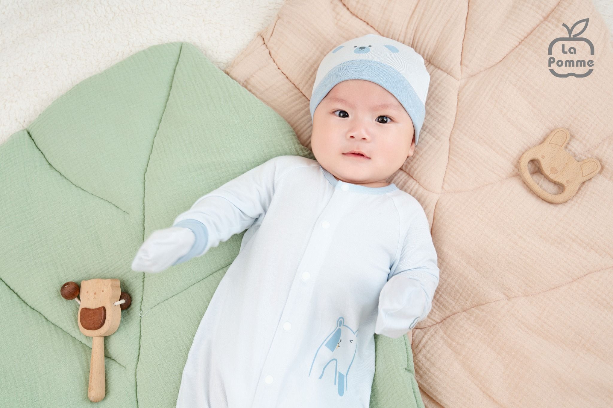  Body dài tay La Pomme Gấu yêu của mẹ 