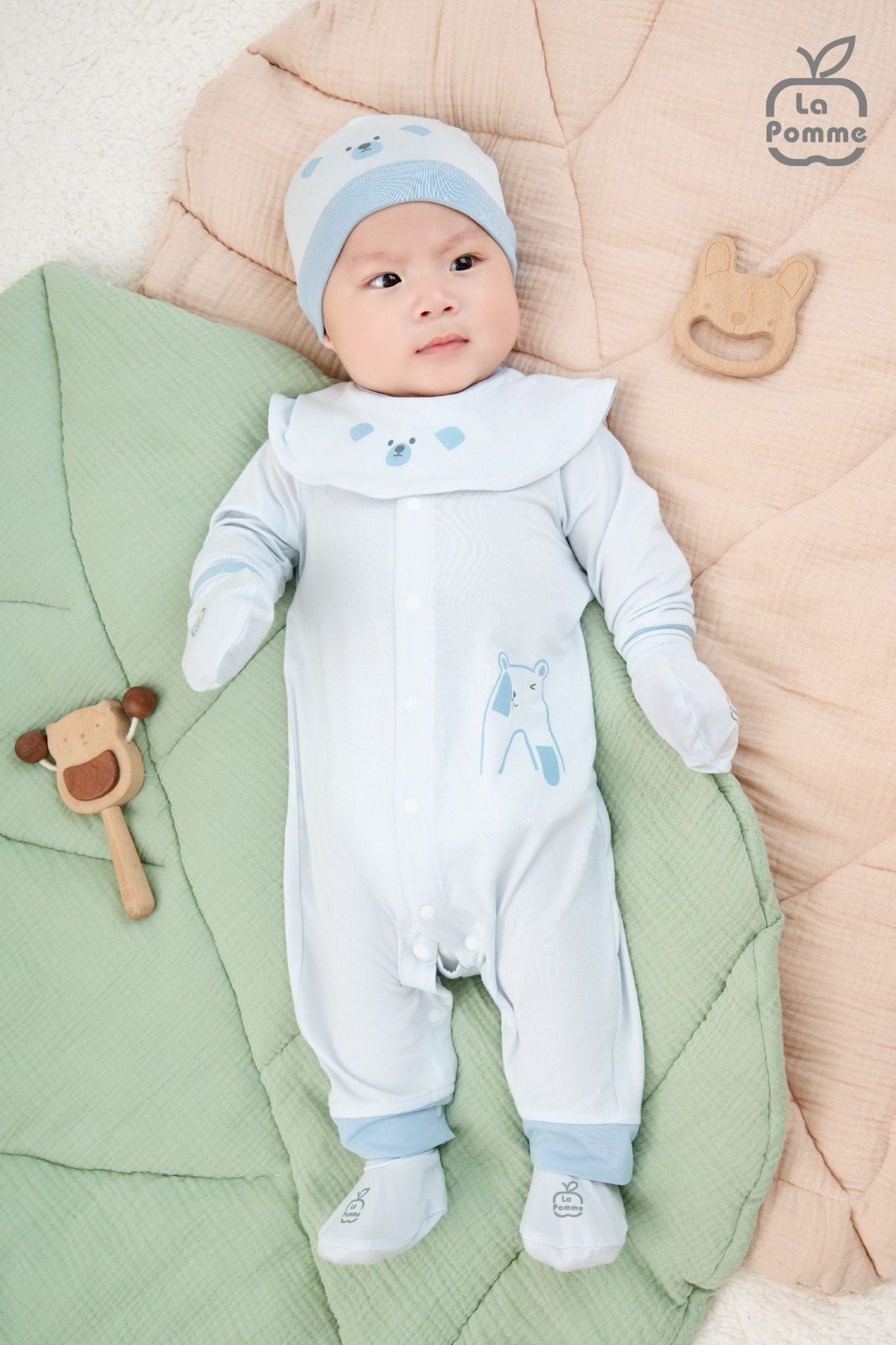  Body dài tay La Pomme Gấu yêu của mẹ 