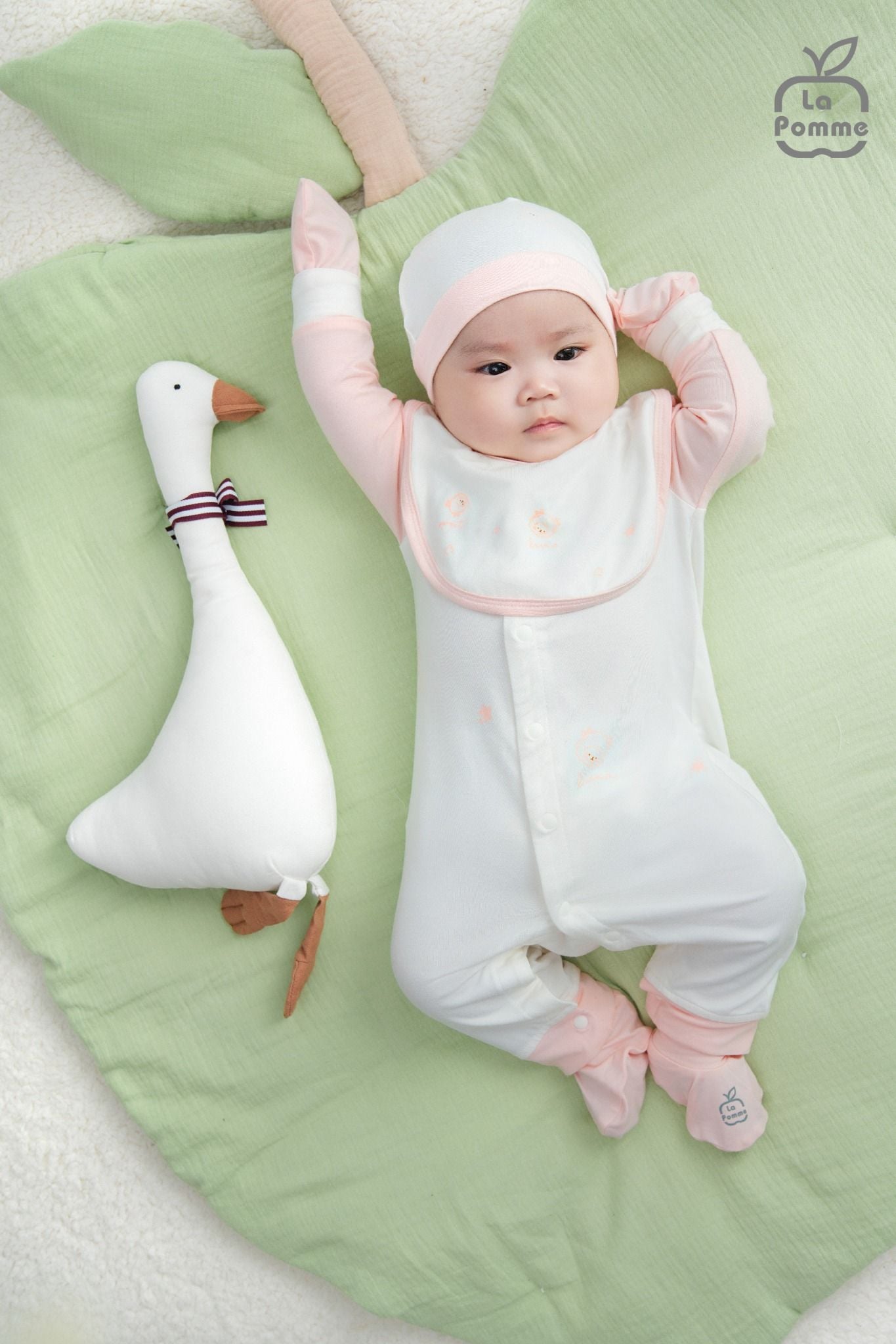  Body dài tay La Pomme họa tiết nhí cách điệu 