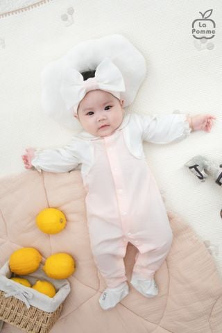  Body dài tay La Pomme kèm băng đô sắc màu ngọt ngào 