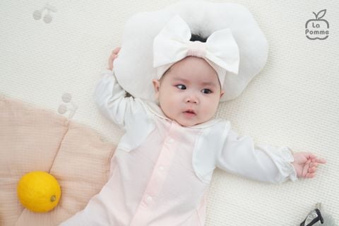  Body dài tay La Pomme kèm băng đô sắc màu ngọt ngào 