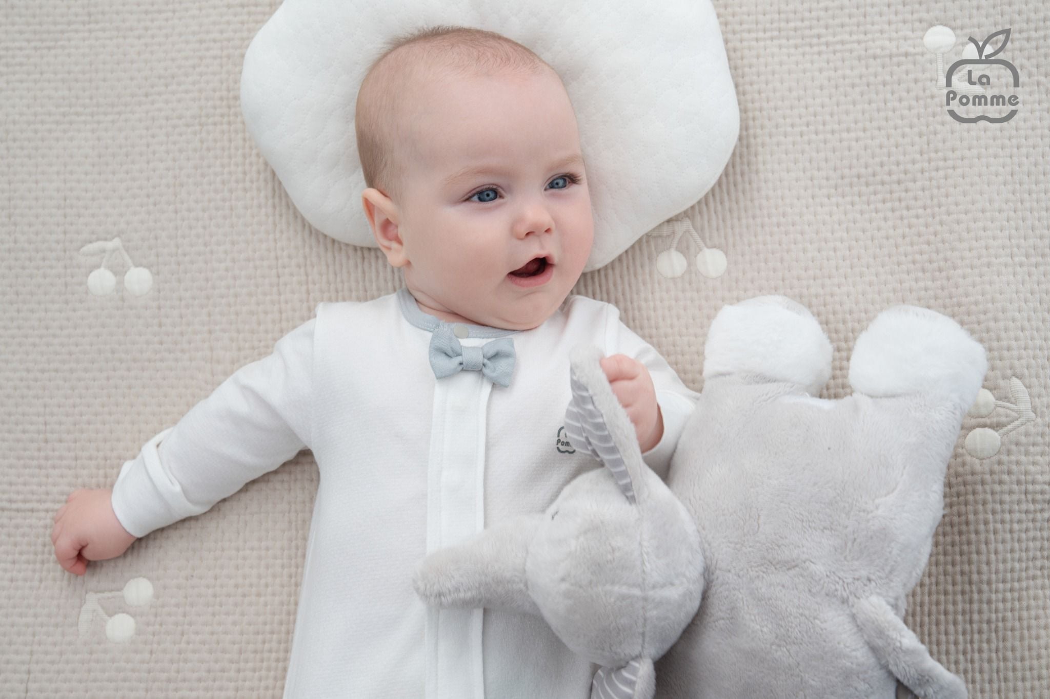  Set body dài tay kèm giày La Pomme bé con thanh lịch 