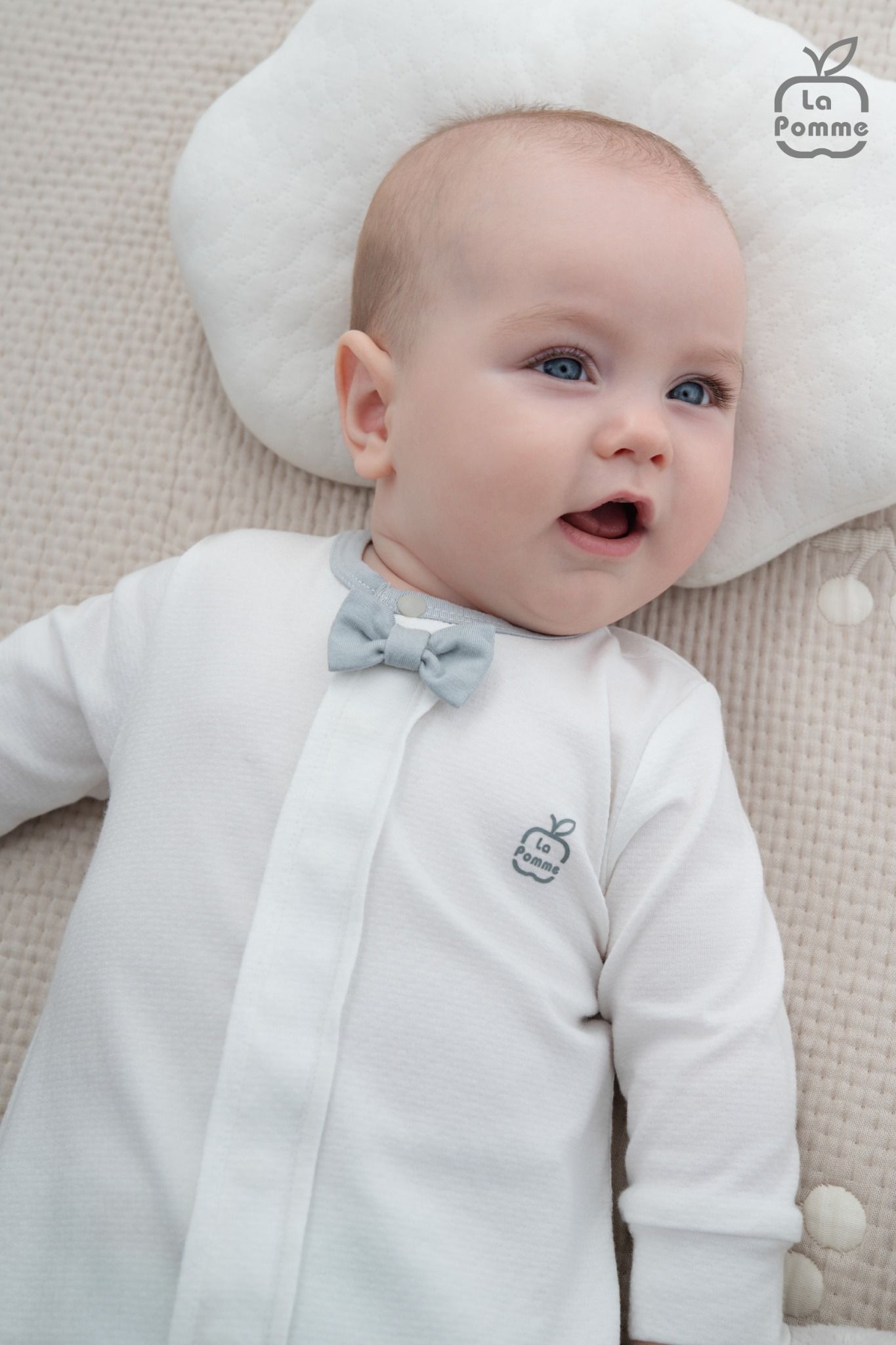  Set body dài tay kèm giày La Pomme bé con thanh lịch 