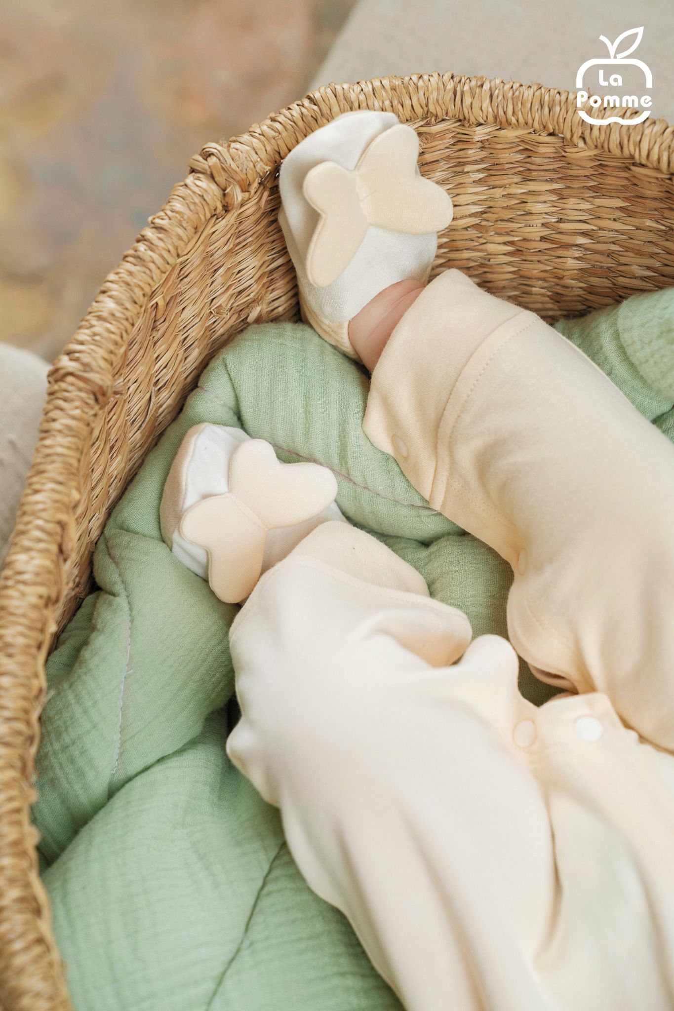  Body dài tay La Pomme cánh bướm đáng yêu 