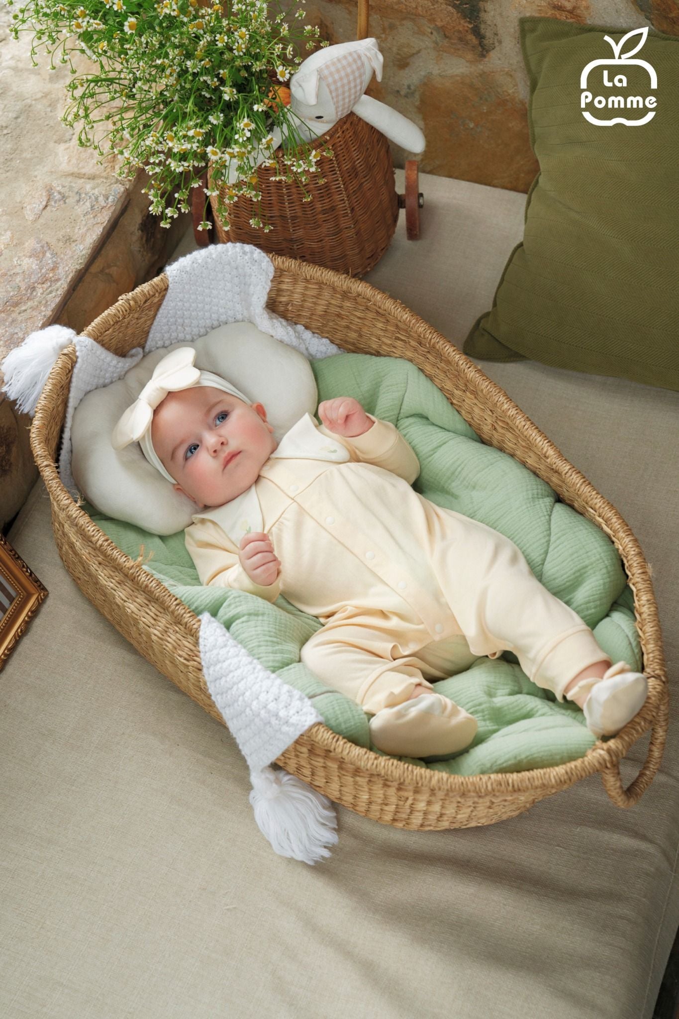  Body dài tay La Pomme cánh bướm đáng yêu 