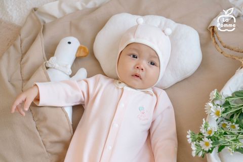  Body dài tay La Pomme phối màu dễ thương 