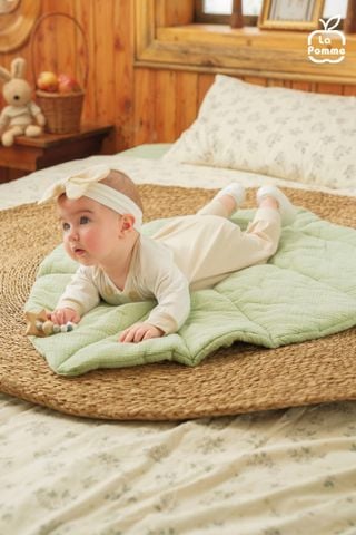  Body dài tay La Pomme phối màu họa tiết nhí 