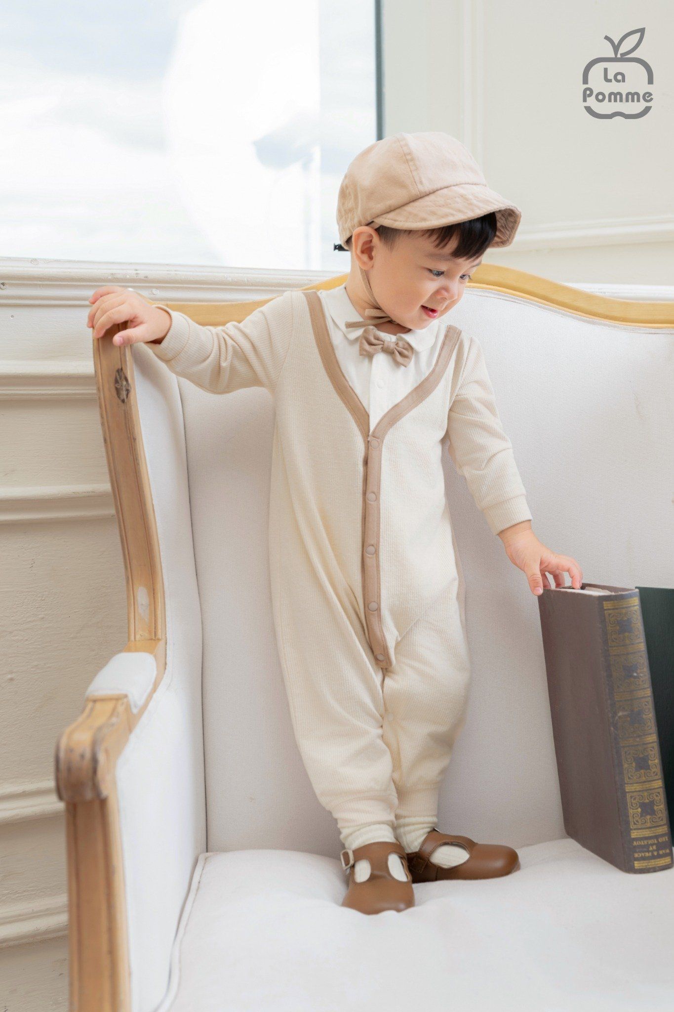  Body dài tay La Pomme bé con thanh lịch 