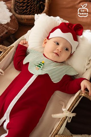  Mũ sơ sinh La Pomme cây thông hạnh phúc 