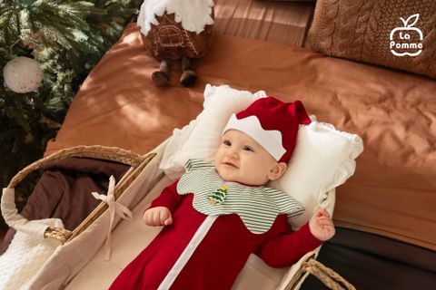  Mũ sơ sinh La Pomme cây thông hạnh phúc 