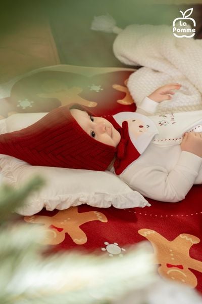  Body dài tay La Pomme giáng sinh lấp lánh 