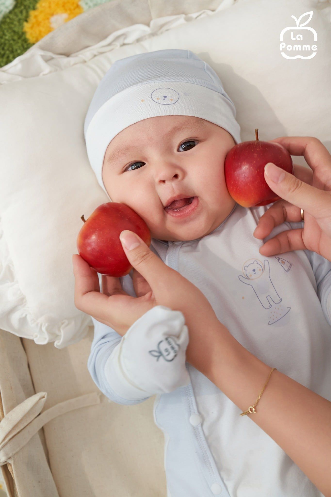  Mũ sơ sinh La Pomme phi thuyền của bạn gấu 