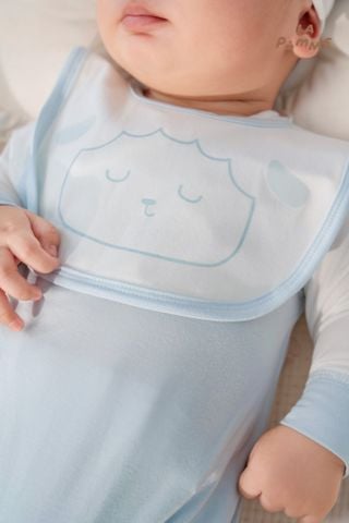  Body dài tay La Pomme liền tất cừu bông bé bỏng 