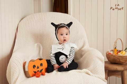  Body dài tay kèm mũ và yếm La Pomme đêm hội Haloween 