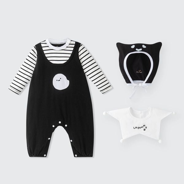  Body dài tay kèm mũ và yếm La Pomme đêm hội Haloween 