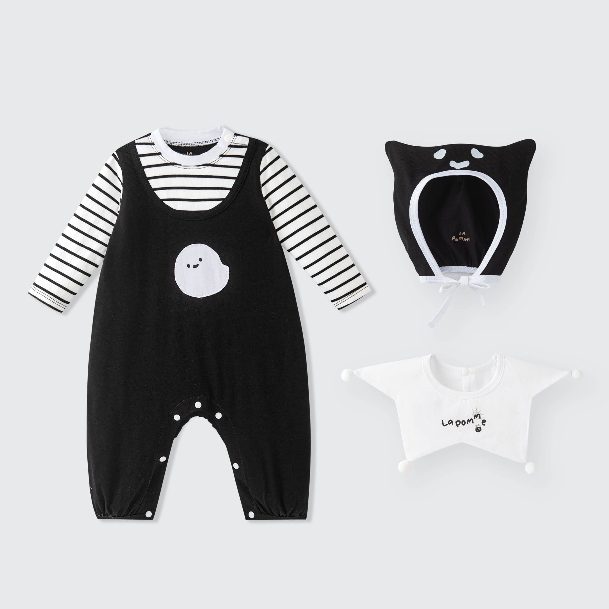  Body dài tay kèm mũ và yếm La Pomme đêm hội Haloween 