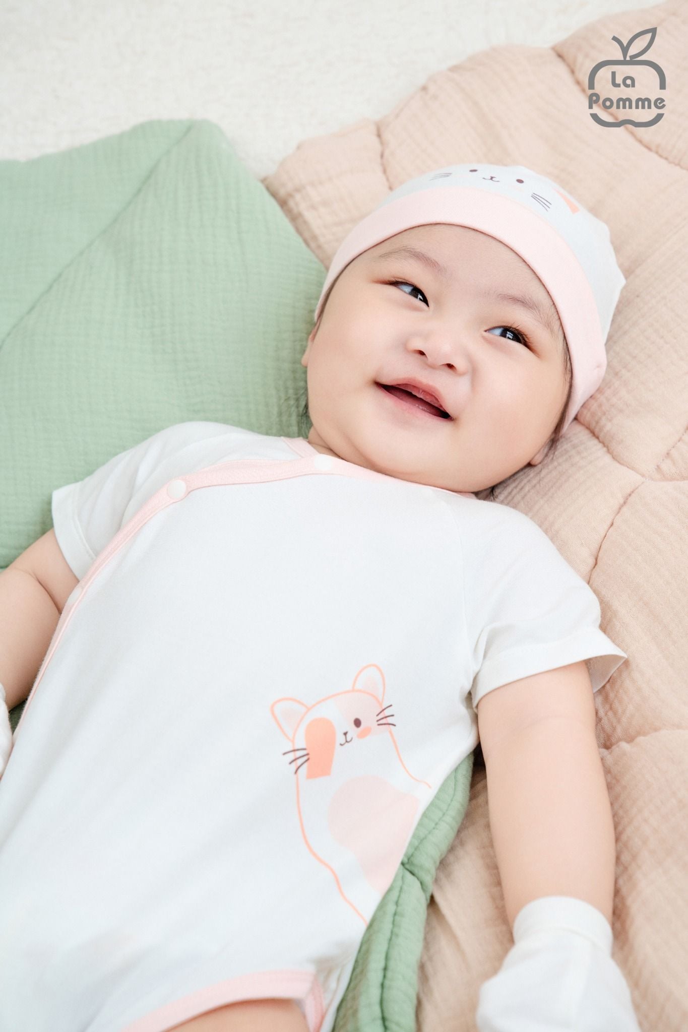  Body chip cộc tay La Pomme Gấu yêu của mẹ 