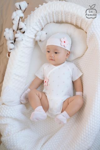  Body chip cộc tay La Pomme mềm mịn đón con yêu 