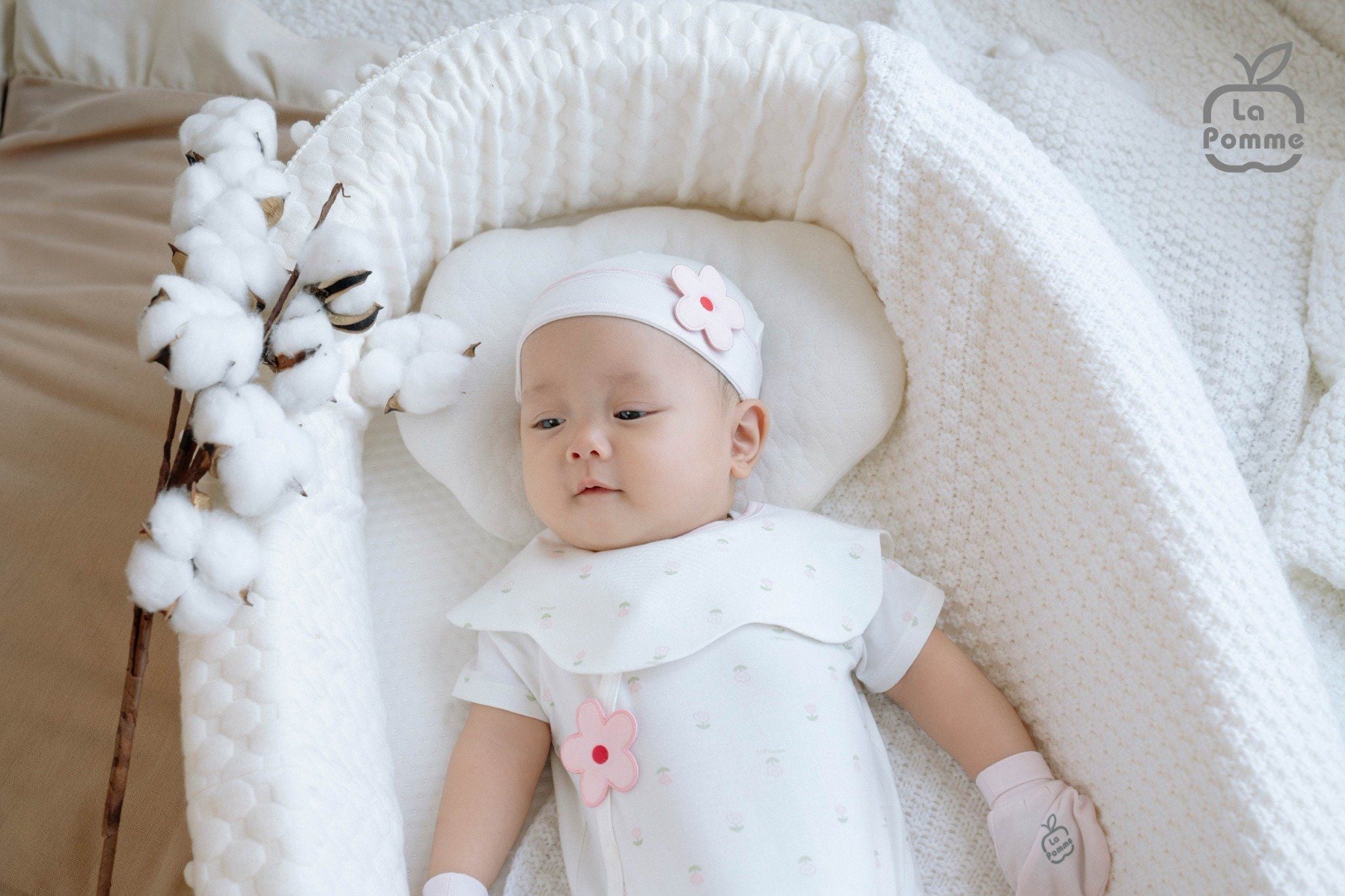  Body chip cộc tay La Pomme mềm mịn đón con yêu 