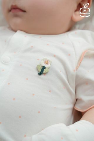  Body chip cộc La Pomme chấm bi hoa điệu đà 