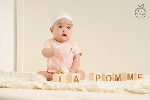  Set 2 Body chip cộc tay La Pomme bé mimi của mẹ 