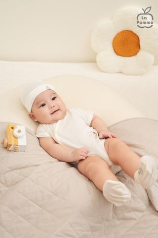  Set 2 Body chip cộc tay La Pomme bé mimi của mẹ 