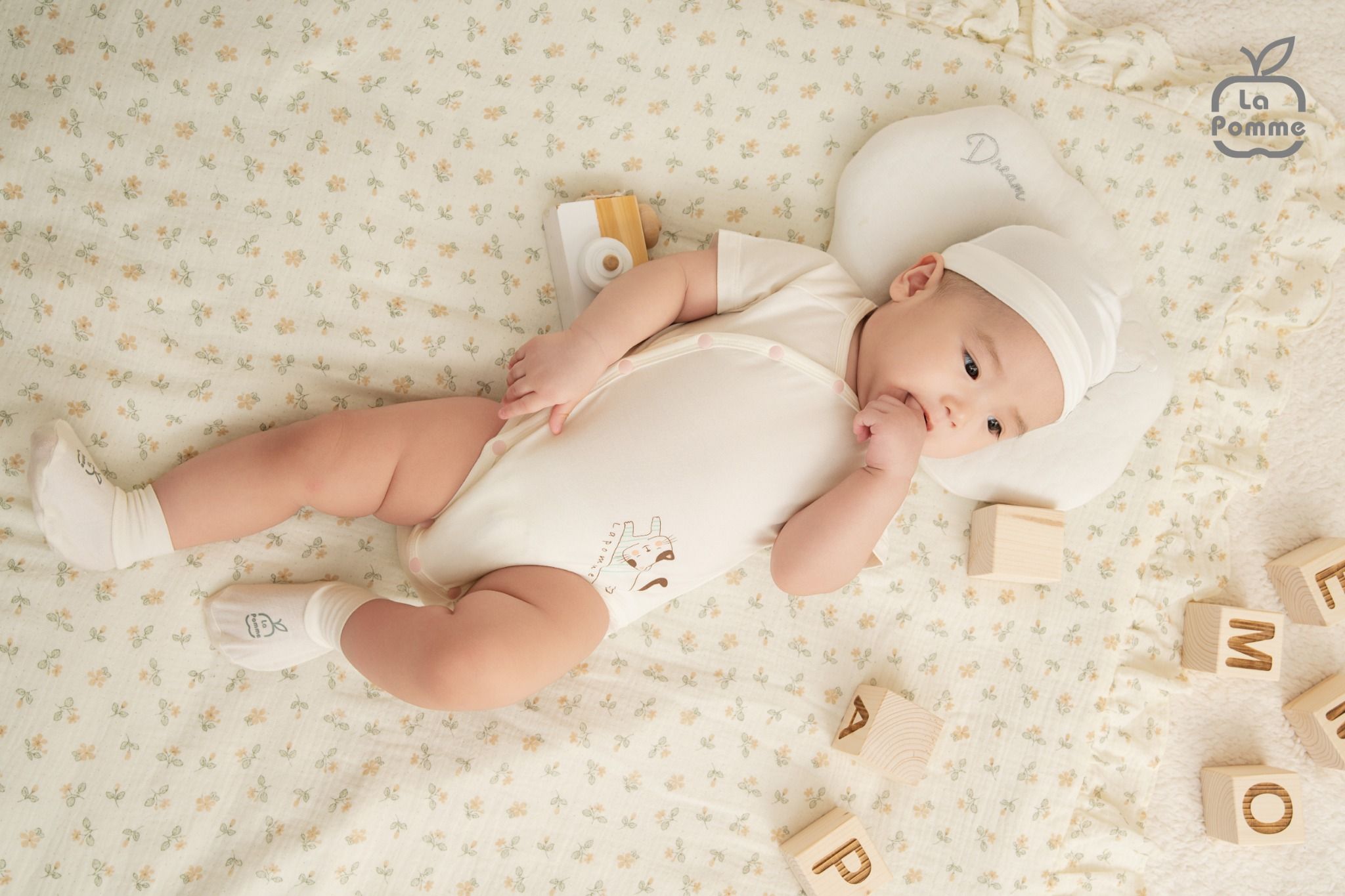  Set 2 Body chip cộc tay La Pomme bé mimi của mẹ 