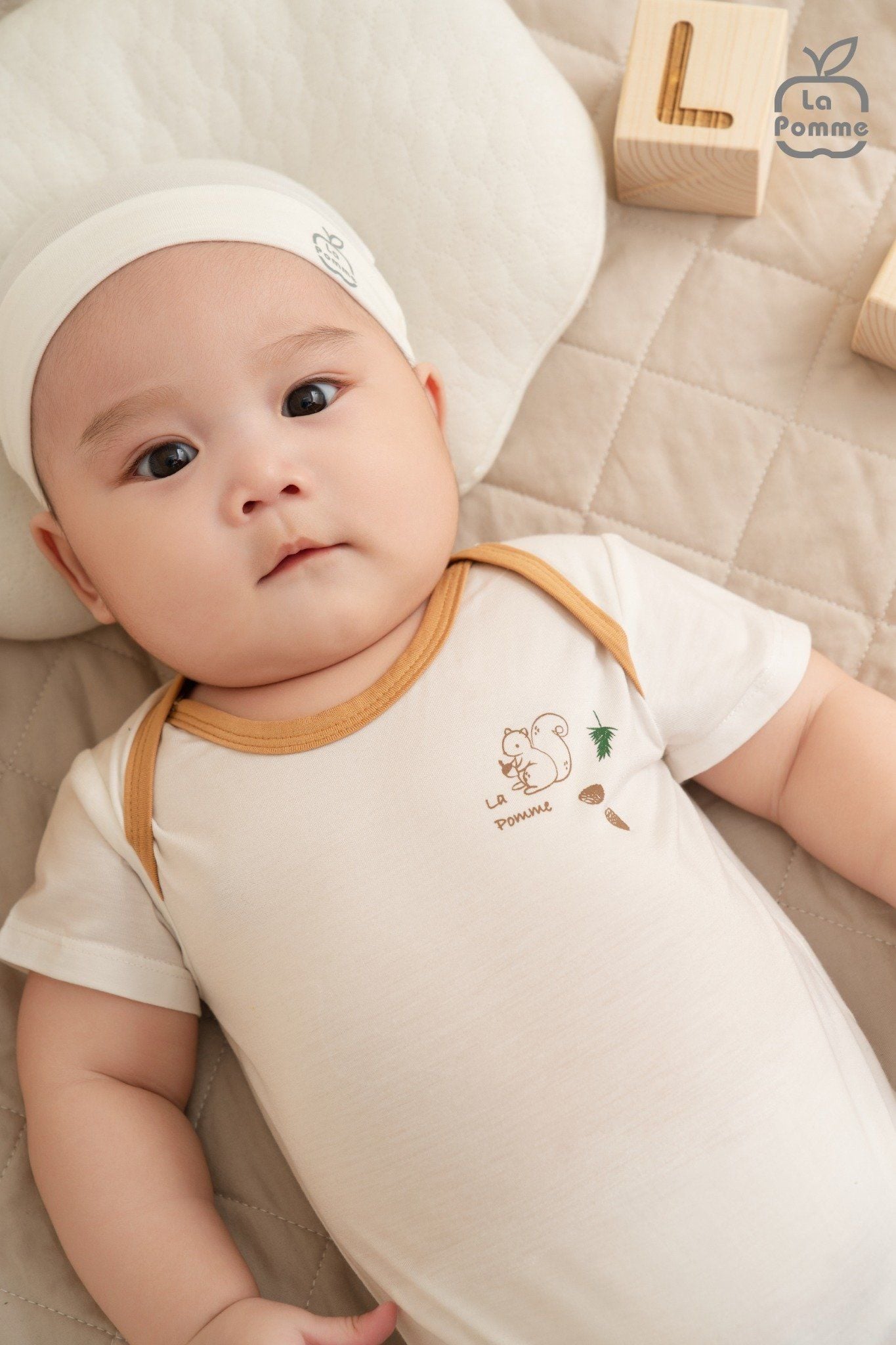  Set 2 Body chip cộc tay La Pomme săn tìm hạt dẻ 