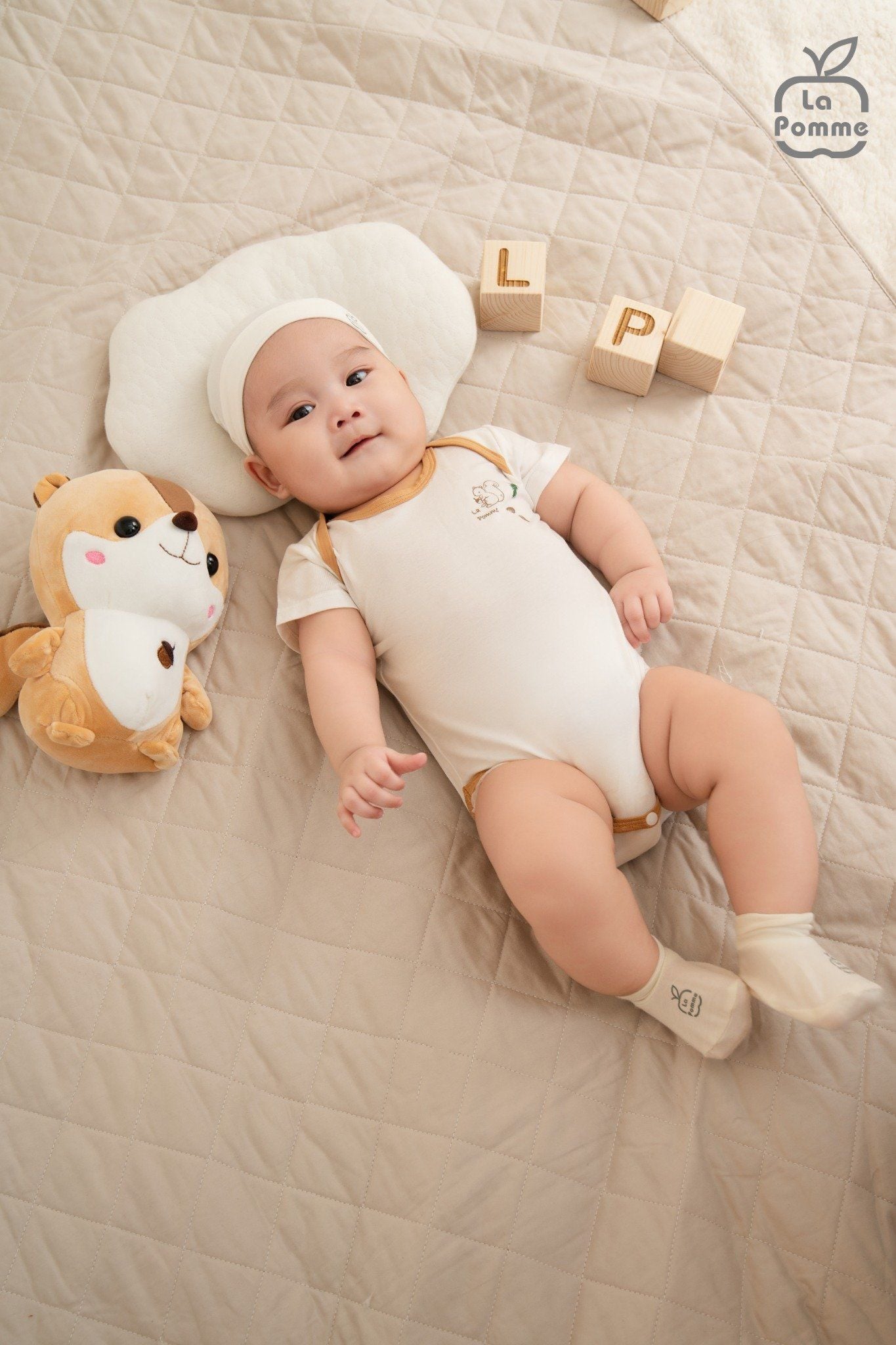  Set 2 Body chip cộc tay La Pomme săn tìm hạt dẻ 