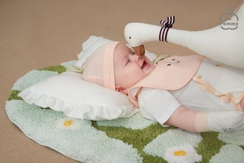  Mũ sơ sinh La Pomme vườn cam ươm nắng 
