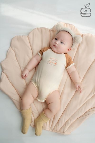  Set 2 Body chip cộc tay và sát nách La Pomme gia đình nhà cua 