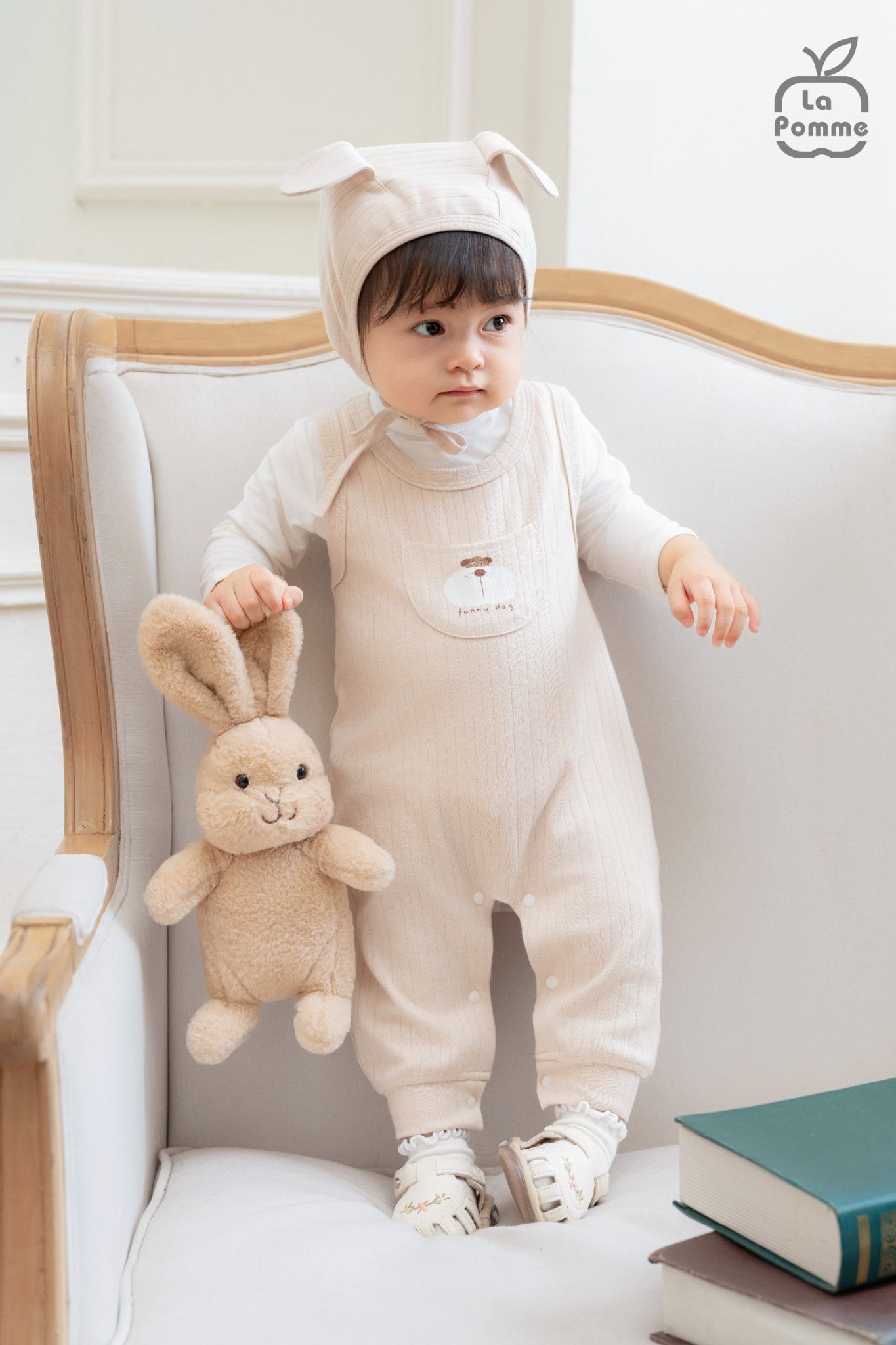  Set yếm và áo La Pomme funny dog 