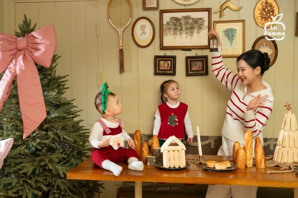  Set yếm và áo La Pomme ông già noel 