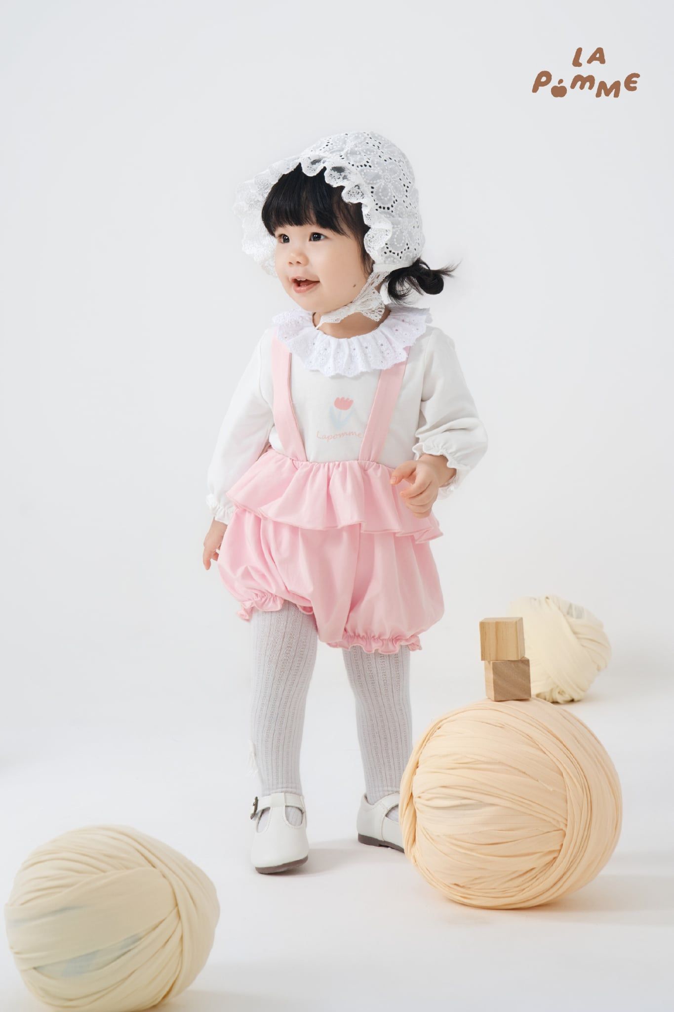  Bộ yếm rời kèm áo La Pomme nàng tulip mùa xuân 
