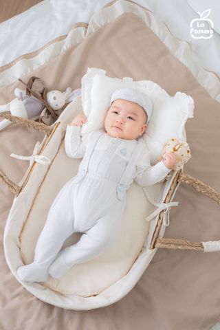  Set yếm và áo La Pomme bé vui khám phá 