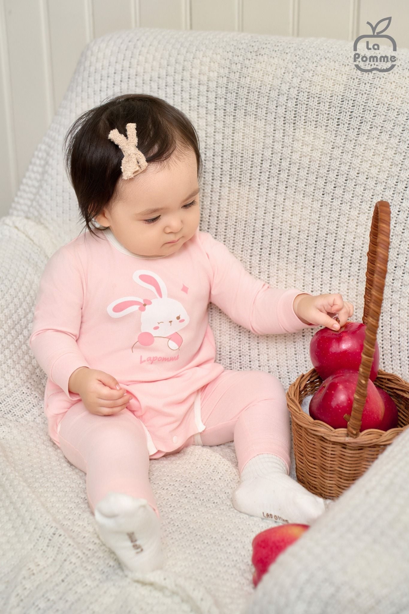  Set body chip dài tay kèm quần La Pomme thế giới vui nhộn 