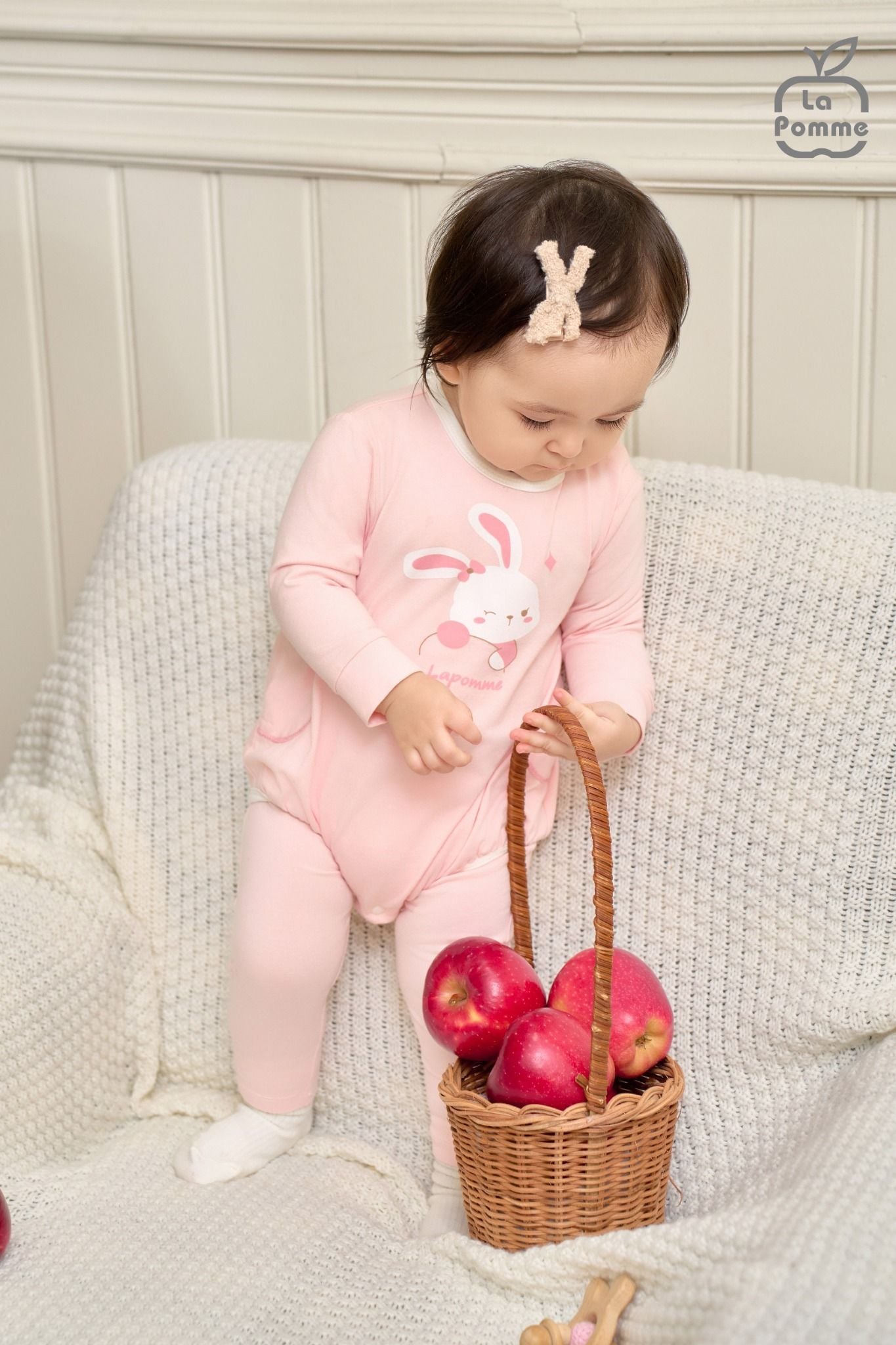  Set body chip dài tay kèm quần La Pomme thế giới vui nhộn 