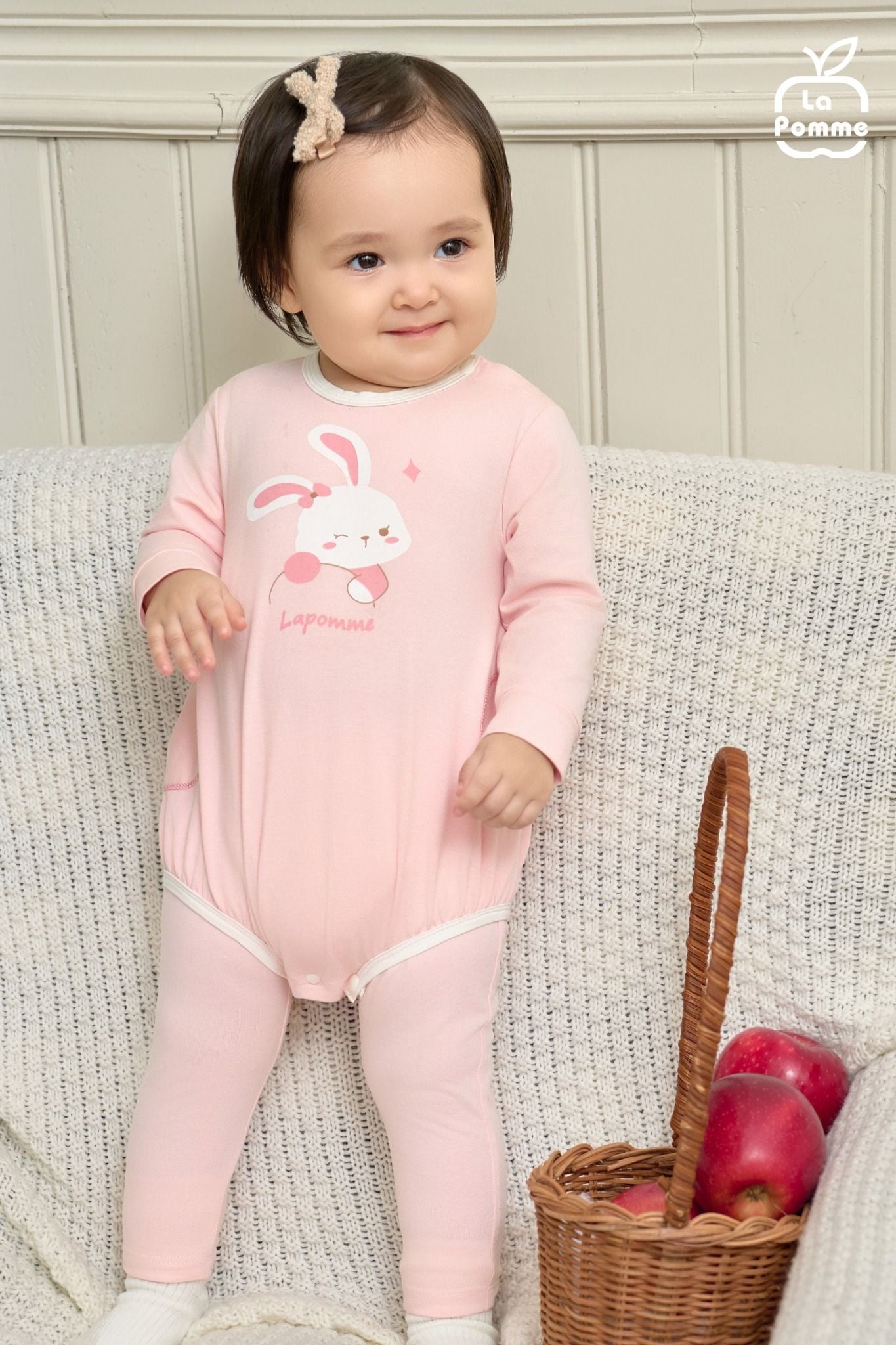  Set body chip dài tay kèm quần La Pomme thế giới vui nhộn 