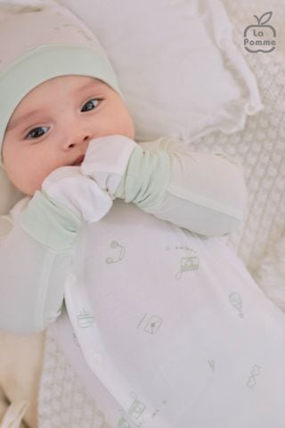  Body chip dài tay quần dài La Pomme nhiếp ảnh nhí 