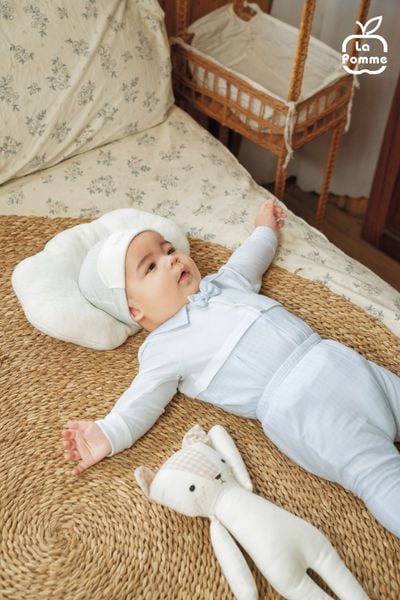  Set body chip dài tay kèm quần La Pomme phối cổ thanh lịch 